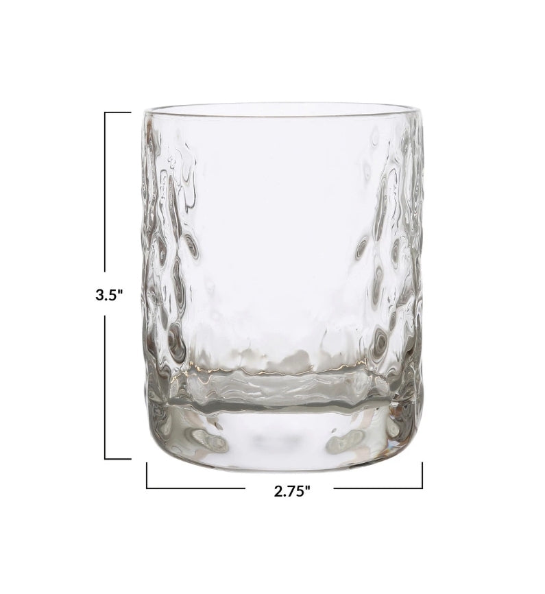 8 oz drinking glass 8 oz. Hammered Drinking Glass – Andrea West Design