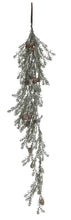 Load image into Gallery viewer, Faux Pine w/ Pinecones, Frost Finish, Green