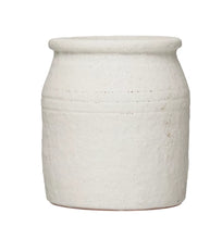 Load image into Gallery viewer, Distressed Coarse Terracotta Crock
