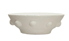 Load image into Gallery viewer, Decorative Coarse Terra-cotta Bowl w/ Raised Dots, Volcano Finish (Each One Will Vary)
