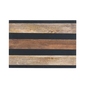 Mango Wood Cheese/Cutting Board w/ Stripes