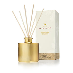 Frasier Fir Gilded Reed Diffuser, Petite Gold