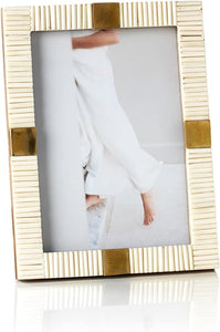 Maha Bone with Brass Trim Photo Frame 5x7