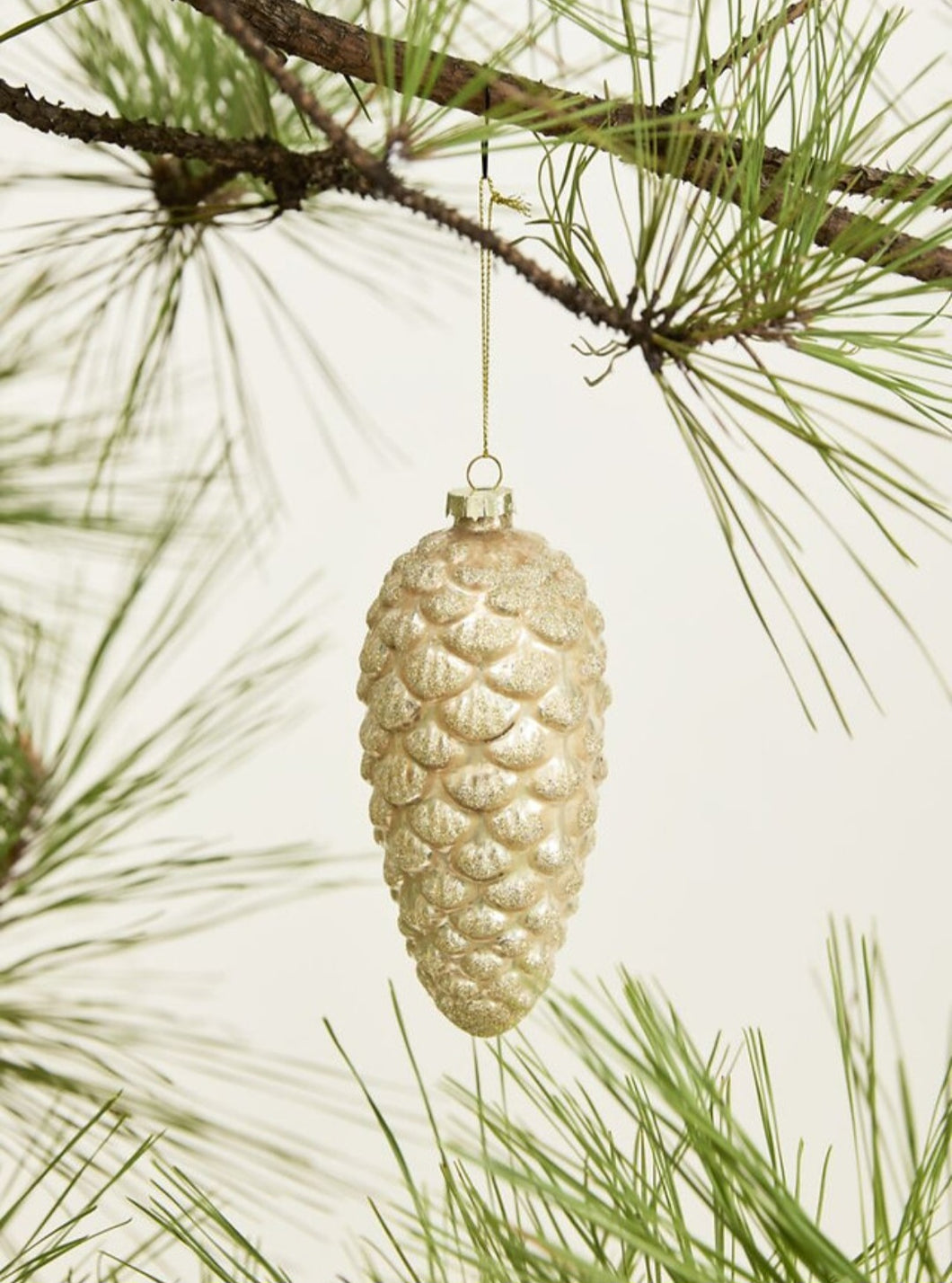 Frosted Pinecone Ornament