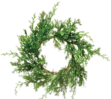 Load image into Gallery viewer, Faux Juniper Wreath
