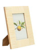 Load image into Gallery viewer, 8-1/2&quot;L x 6-1/2&quot;W Textured Resin Photo Frame, White (Holds 4&quot; x 6&quot; Photo)
