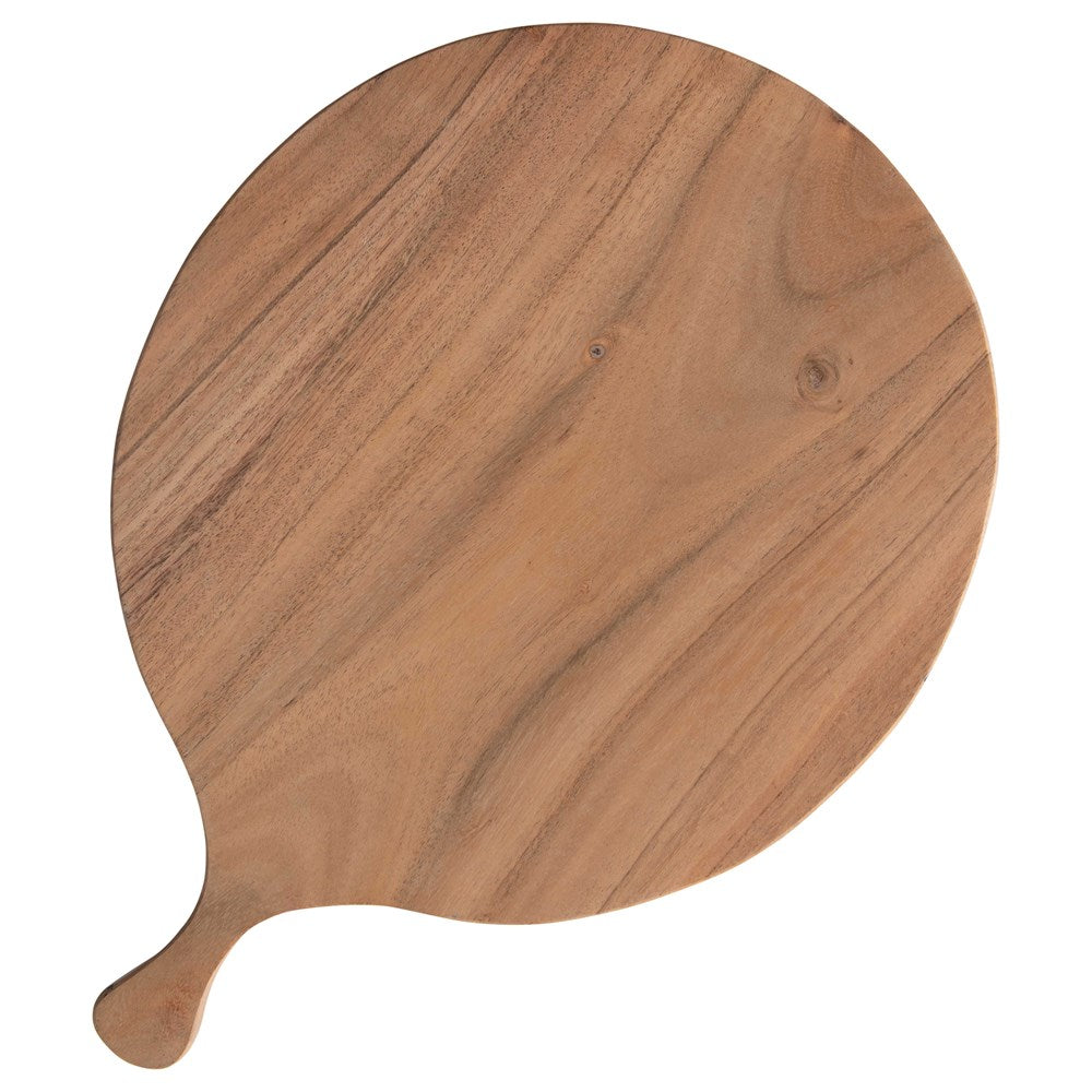 Acacia Wood Cheese/Cutting Board w/ Handle (13-3/4